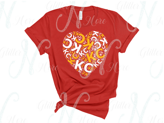 KC Heart (Chiefs Inspired)