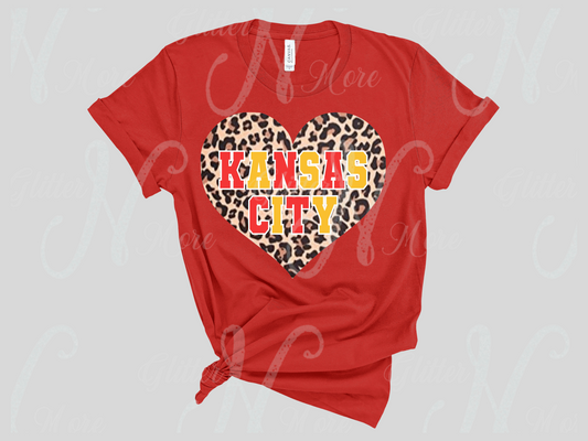 Kansas City Block Leopard Heart