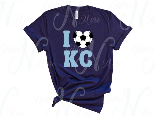 I HEART KC (Soccer) Navy