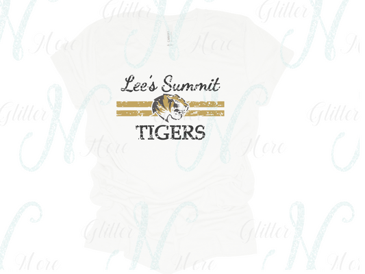 Lee's Summit Tigers with Logo & Stripe